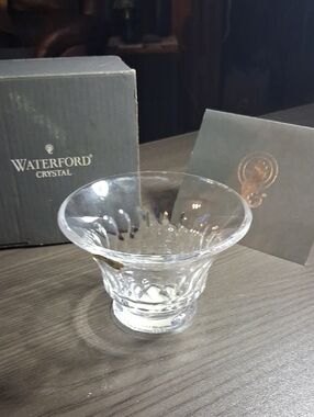 Waterford Crystal Clear Glass Flared Accent Votive Holder
